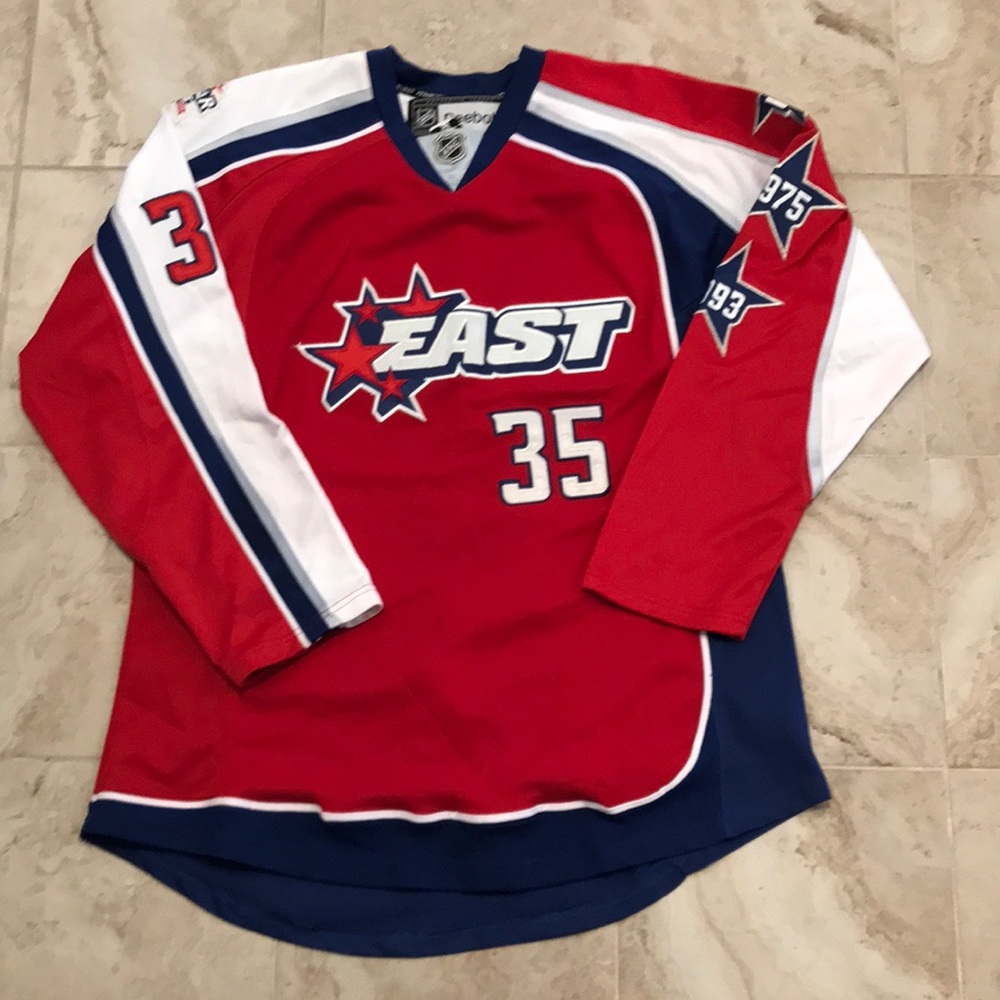 HENRIK LUNDQVIST AUTOGRAPHED 2009 ALL STAR JERSEY. AUTHENTIC PRO JERSEY